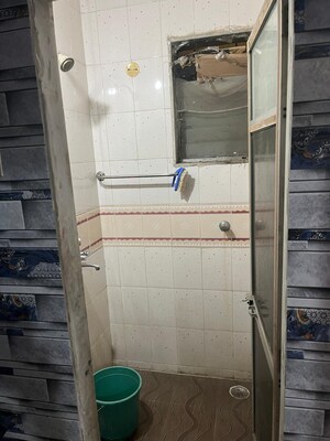 Bathroom in 1 RK Apartment at Ayodhya CHS Ghansoli, Ghansoli – for Sale