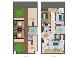 Floor Plan in 3 BHK Builder Floor at Sector 71 – for Sale
