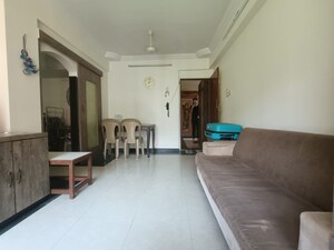 Living Room in 1 BHK Apartment at Sheth Vasant Galaxy, Goregaon West – for Rent