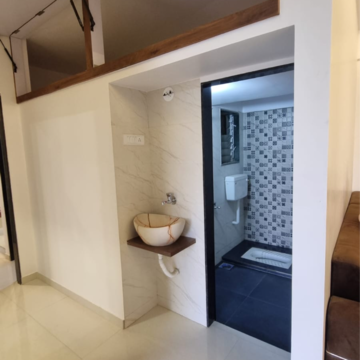 Bathroom in 2 BHK Apartment at Ashapura Galaxy, Ambivali – for Sale