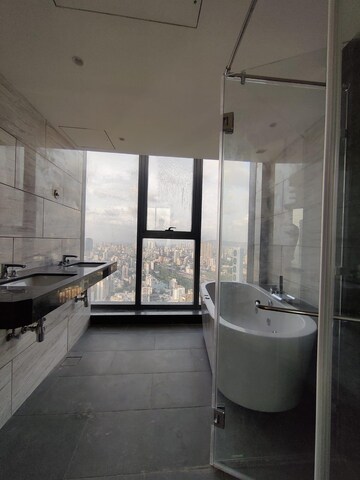 Bathroom in 4 BHK Apartment at Rustomjee Crown, Prabhadevi – for Rent