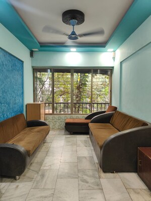 Living Room in 1 BHK Apartment at Kachnar CHS Vasant Vihar, Vasant Vihar – for Rent