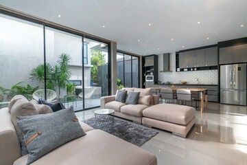 Living Room in 3 BHK Apartment at Kharadi – for Sale