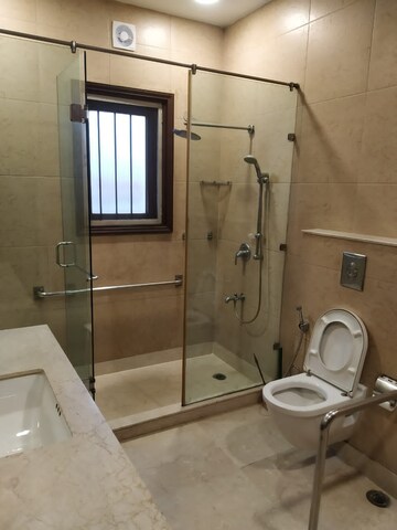 Bathroom in 4 BHK Builder Floor at Maharani Bagh – for Rent