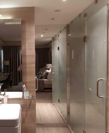 Bathroom in 4 BHK Apartment at Lodha Trump Tower, Worli – for Rent