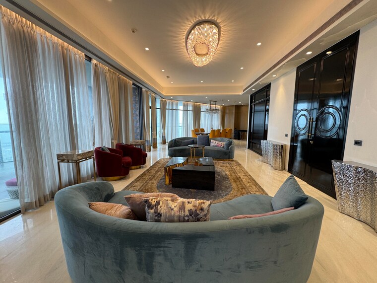 Living Room, omkar-1973 4 Bedroom 3600 Sq.Ft. Apartment In Worli Mumbai 9264122