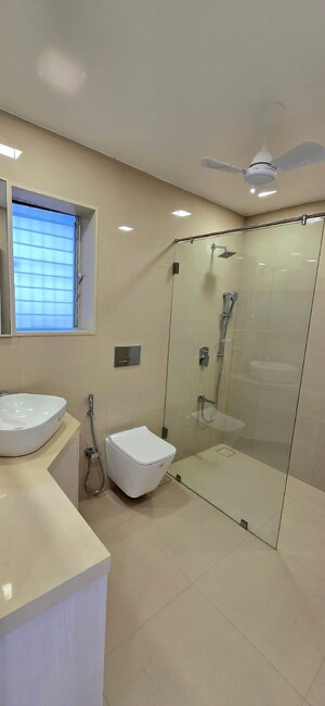 Bathroom in 3 BHK Apartment at Lokhandwala Minerva Mahalaxmi, Mahalaxmi – for Rent