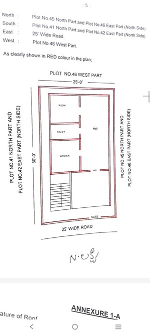 Floor Plan in 2 BHK Independent House at Balapur – for Sale