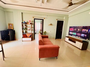 Living Room in 2 BHK Apartment at Aryan Pebble Bay, Thanisandra – for Rent