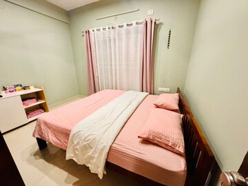 Bedroom in 2 BHK Apartment at Aryan Pebble Bay, Thanisandra – for Rent