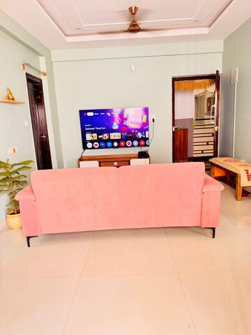 Bedroom in 2 BHK Apartment at Aryan Pebble Bay, Thanisandra – for Rent
