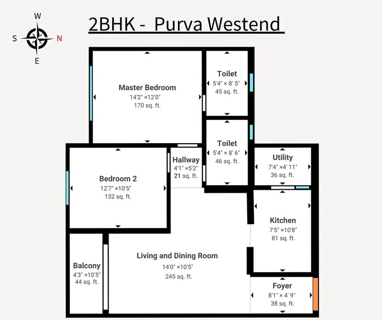 Floor Plan, hosahalli 3 Bedroom 1491 Sq.Ft. Apartment In Hosahalli Bangalore 9264535