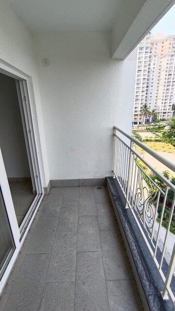 Balcony in 3 BHK Apartment at Sobha Windsor, Whitefield – for Rent