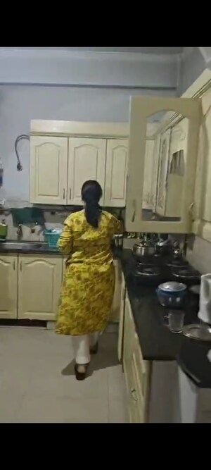 Kitchen in 3 BHK Apartment at Vaibhav Khand – for Sale