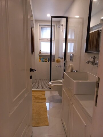 Bathroom in 2 BHK Apartment at Vishnu Dham, Bandra West – for Rent