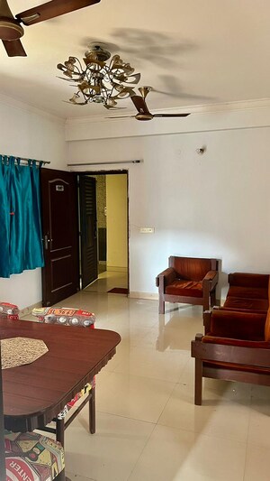 Living Room in 2 BHK Apartment at Nilaya Greens, Raj Nagar Extension – for Rent