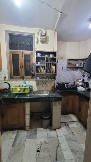 Kitchen in 2 BHK Builder Floor at Dilshad Colony – for Sale