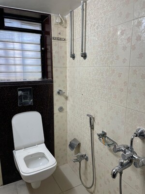 Bathroom in 3 BHK Apartment at Santacruz West – for Rent