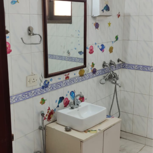 Bathroom in 3 BHK Builder Floor at Hauz Khas – for Rent