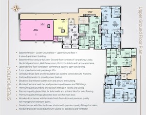 Floor Plan in 3 BHK Apartment at Bejai – for Sale