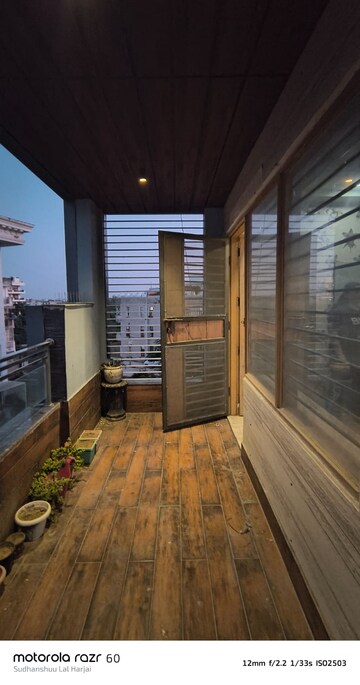 Balcony in 4 BHK Builder Floor at Green Fields Colony – for Rent