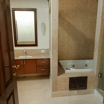 Bathroom in 5 BHK Builder Floor at Panchsheel Park – for Rent