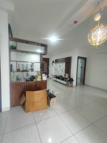 Living Room in 2.5 BHK Apartment at Prestige High Fields, Gachibowli – for Rent