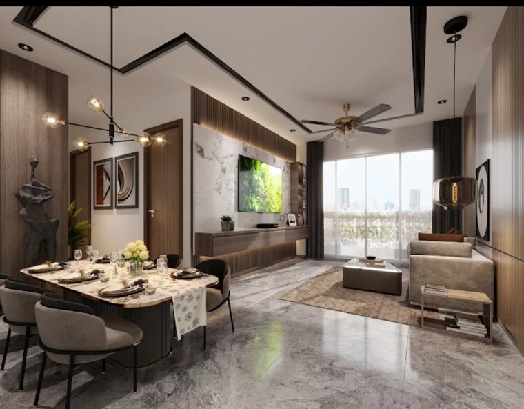 Living Room, m3m-crown 4 Bedroom 2670 Sq.Ft. Apartment In Sector 111 Gurgaon 9265907