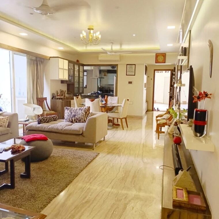 Living Room, marvel-zephyr 3.5 Bedroom 2340 Sq.Ft. Apartment In Kharadi Pune 9266054