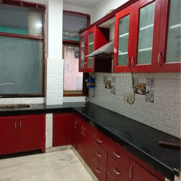 Kitchen in 3 BHK Builder Floor at Malviya Nagar – for Rent