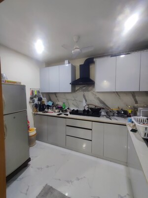 Kitchen in 3 BHK Apartment at Chattarpur – for Rent