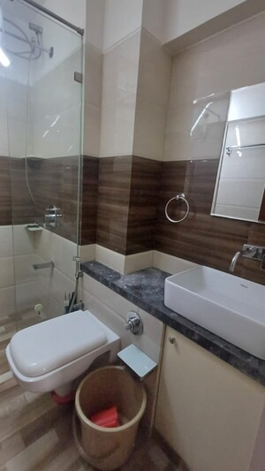 Bathroom in 1 BHK Apartment at Harshail Falcon, Malad West – for Rent