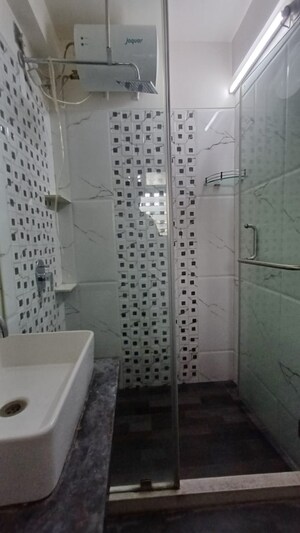Bathroom in 1 BHK Apartment at Harshail Falcon, Malad West – for Rent