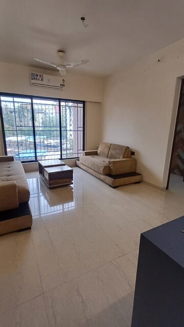 Living Room in 1 BHK Apartment at Harshail Falcon, Malad West – for Rent