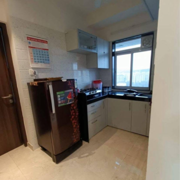 Living Room in 1 BHK Apartment at Sethia Imperial Avenue, Malad East – for Rent