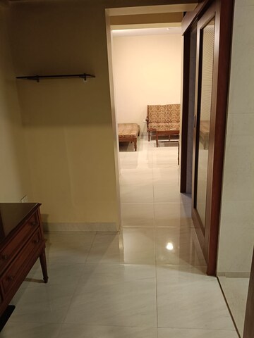 Building Lobby in 1 BHK Apartment at Maker Tower, Cuffe Parade – for Rent