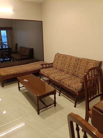 Living Room in 1 BHK Apartment at Maker Tower, Cuffe Parade – for Rent