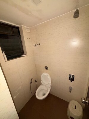 Bathroom in 3.5 BHK Apartment at Shah Heights, Kharghar – for Rent