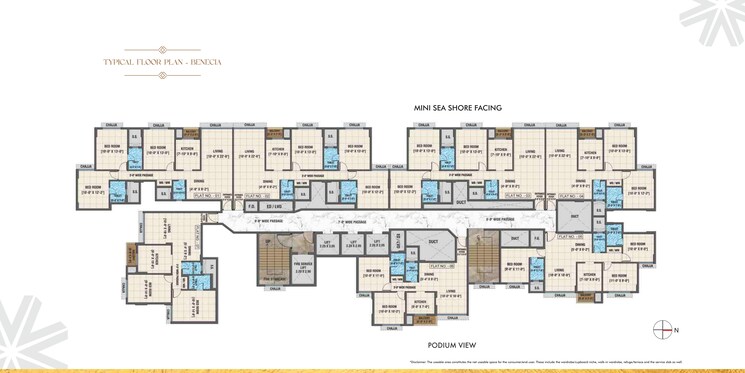 Floor Plan, arihant-advika 2 Bedroom 656 Sq.Ft. Apartment In Vashi Sector 9 Navi Mumbai 9266791