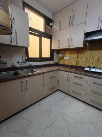 Kitchen in 2 BHK Builder Floor at Shivalik Colony – for Rent