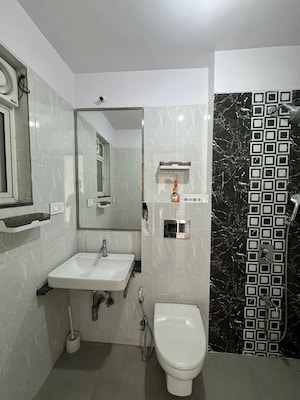 Bathroom in 2 BHK Apartment at Omkar Ananta, Goregaon East – for Rent