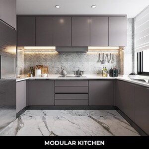 Kitchen in 3 BHK Builder Floor at ROF Insignia Park, Sector 93 – for Sale