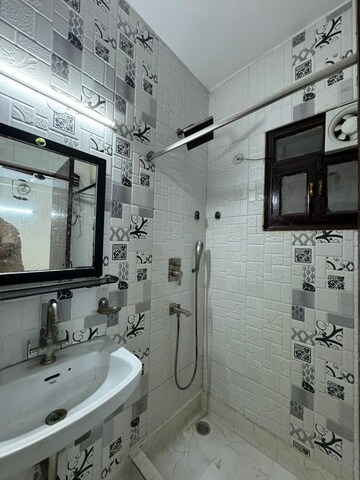 Bathroom in 3 BHK Builder Floor at Panchsheel Enclave – for Rent