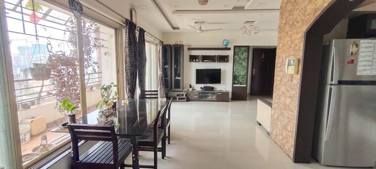 Living Room, om-faith 2 Bedroom 1011 Sq.Ft. Apartment In Balewadi Pune 9267269