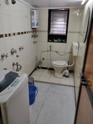 Bathroom in 2 BHK Apartment at Vihang Vihar CHS, Panch Pakhadi – for Rent