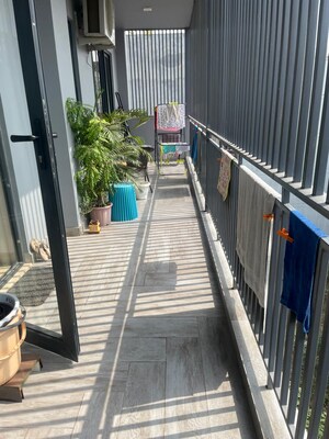 Balcony in 3 BHK Apartment at Ansal Sushant Lok I, Sector 43 – for Rent