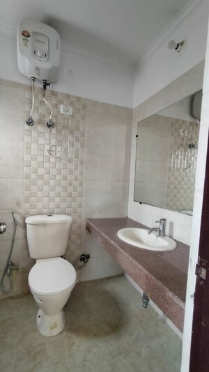 Bathroom in 3 BHK Apartment at Dwarka – for Rent