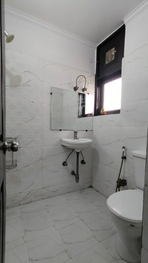 Bathroom in 3 BHK Apartment at Dwarka – for Rent