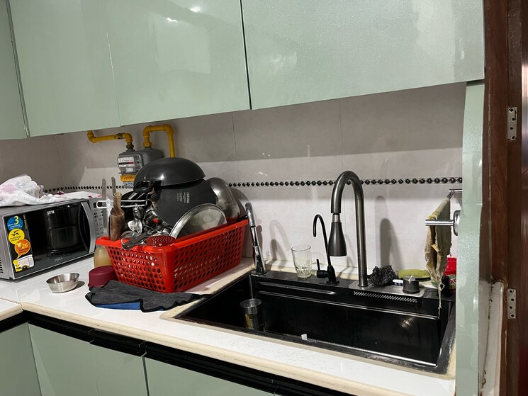 Kitchen, shipra-suncity 2 Bedroom 1200 Sq.Ft. Apartment In Vaibhav Khand Ghaziabad 9267440