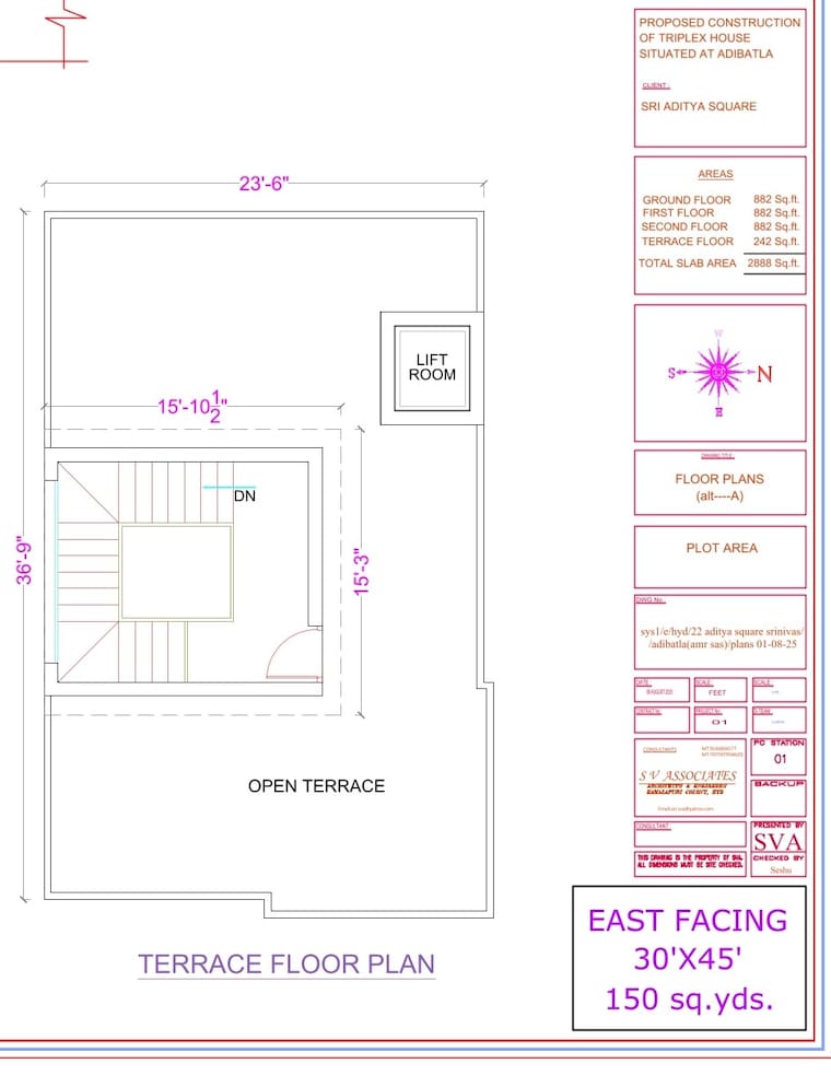 Floor Plan, kongar khurd 4 Bedroom 2888 Sq.Ft. Villa In Kongar Khurd Hyderabad 9267671